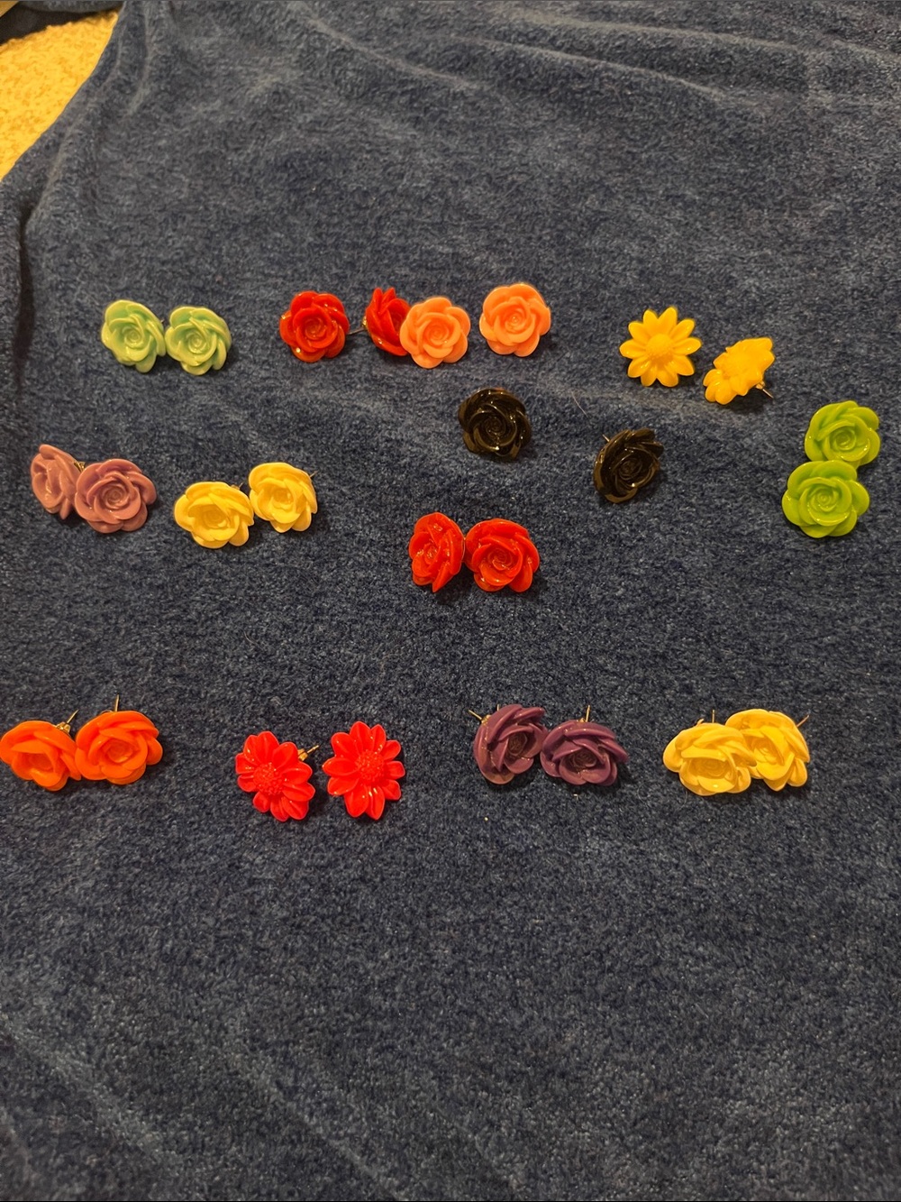 Women’s flower earrings